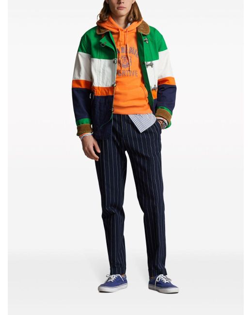 Polo Ralph Lauren Green Cortland Colour-Block Panelled Jacket for men
