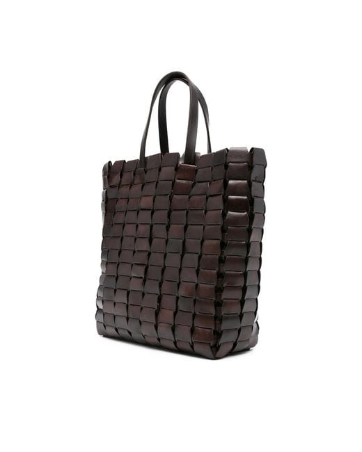 Dragon Diffusion Leather Woven Tote Bag in Black | Lyst UK