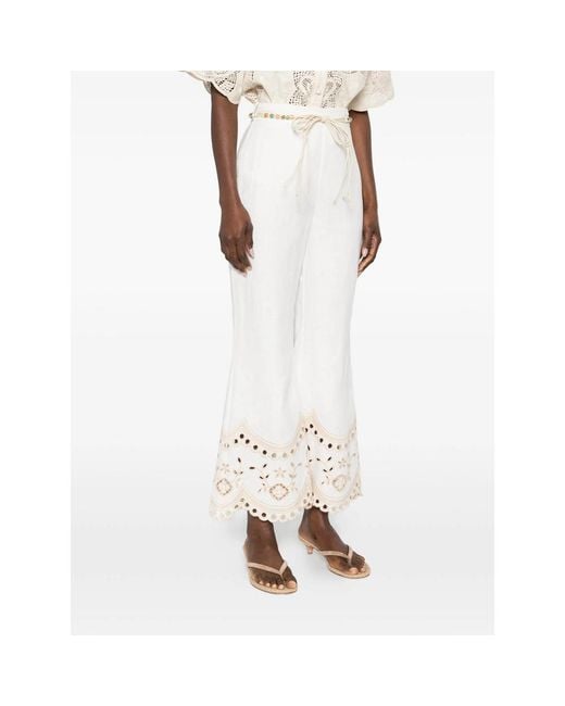 Zimmermann White Pants, Neutral