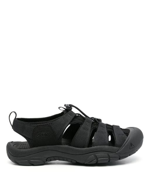 Keen Black Newport H2 Cut-Out Sneakers for men