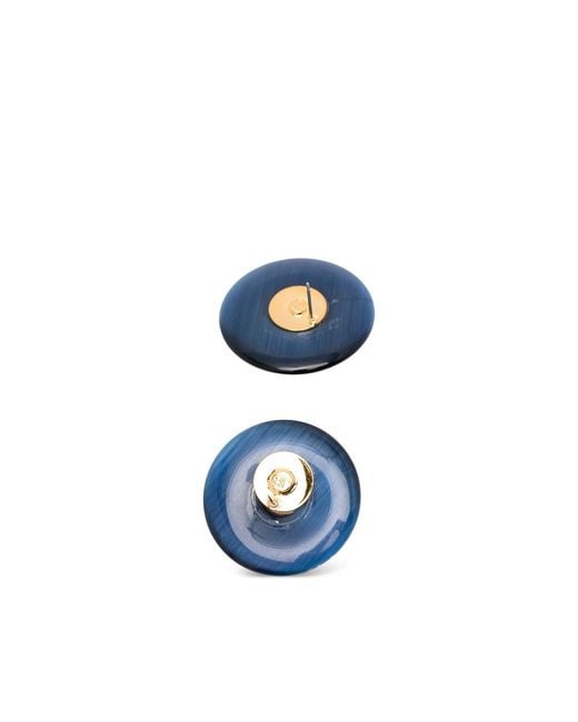 Jennifer Behr Blue Round-Shape Earrings