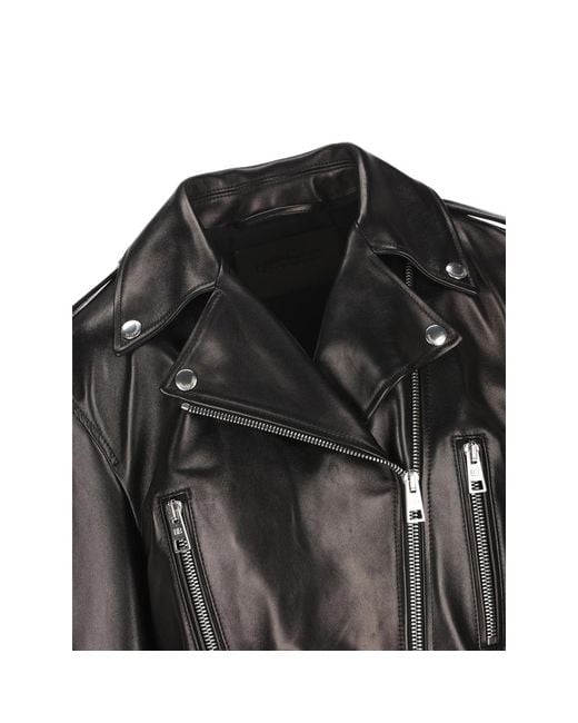 Balenciaga Black Biker Leather Jacket