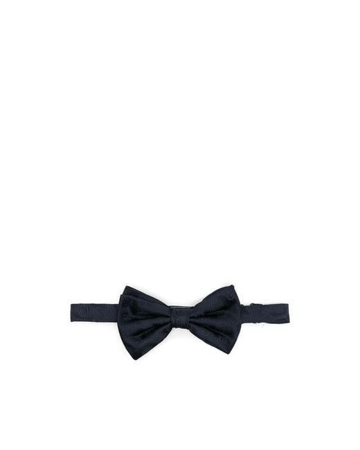 Lady Anne Blue Silk Bow Tie for men