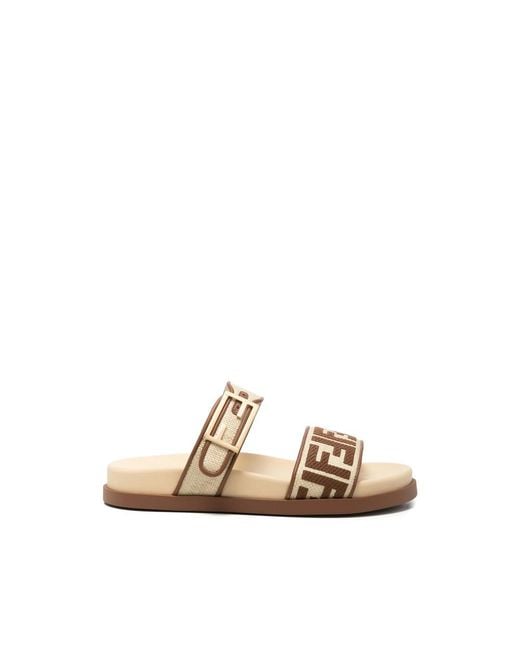 Fendi Natural Neutrals Shoes