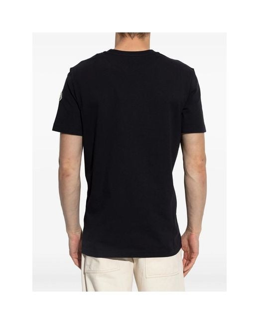 Moncler Black T-Shirts & Vests for men
