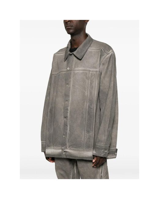 Rick Owens Gray Drkshdw Jackets for men