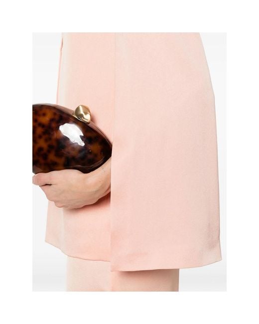 Twinset Pink Satin Cape Jacket