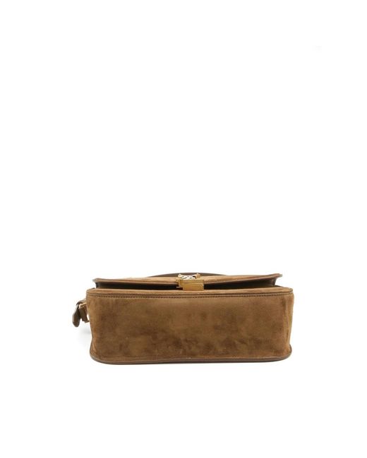 Saint Laurent Brown Shoulder Bags