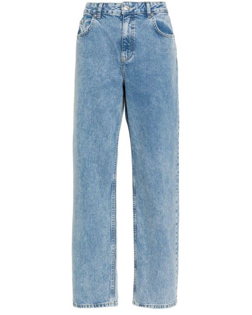 Moschino Jeans Blue Straight-Leg Cotton Jeans