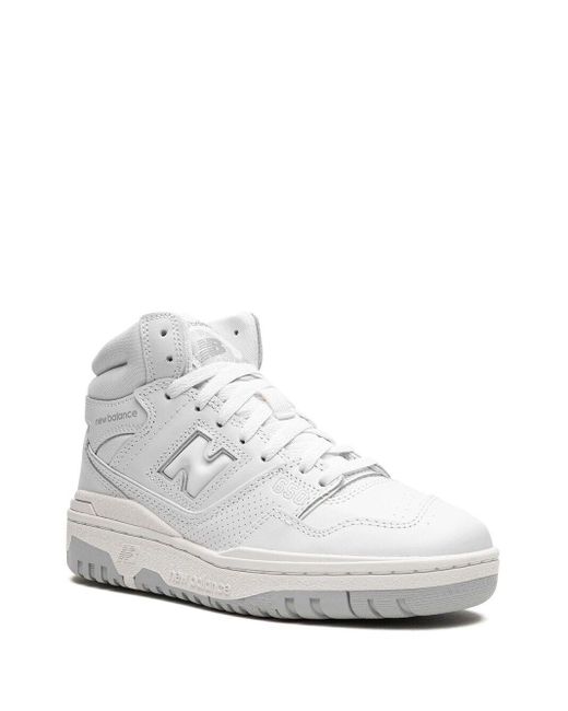 New Balance White 650 "Triple" Sneakers