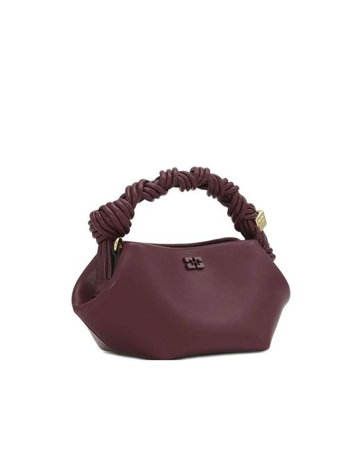 Ganni Purple Burgundy Mini Bou Bag