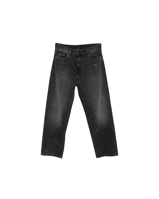 Carhartt Gray Landon Paint-Splatter Jeans for men