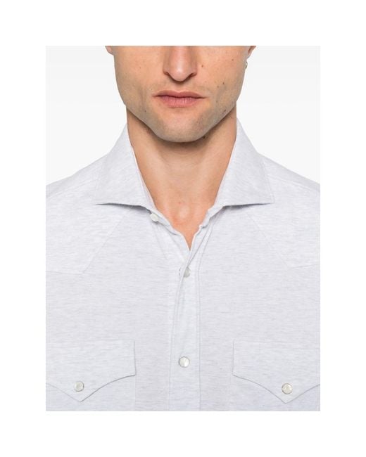 Brunello Cucinelli White Shirts for men