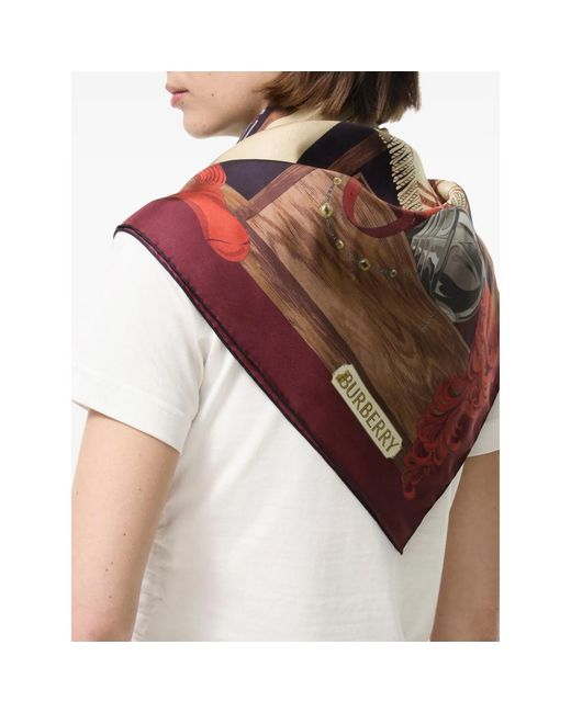 Burberry Multicolor Wardrobe Silk Scarf for men