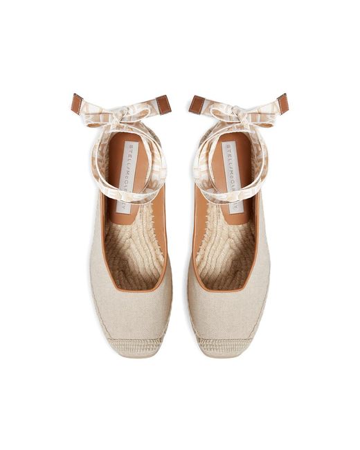 Stella McCartney Natural Wedge Boots Raffia