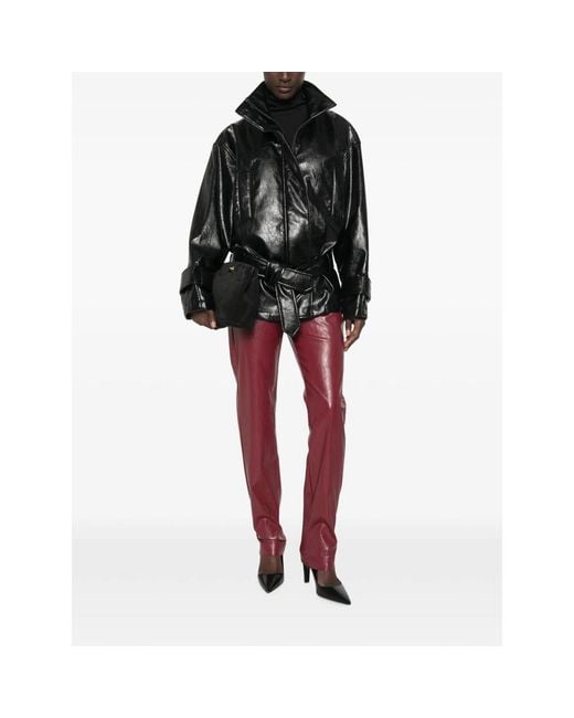 FEDERICA TOSI Black Belted Zip-Up Jacket