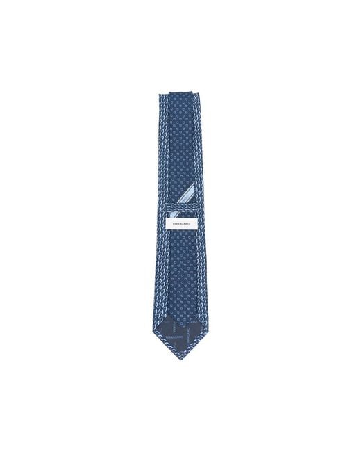 Ferragamo Blue Ties for men