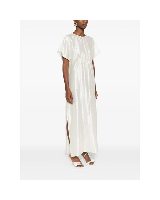 THE GARMENT White Porcha Short-Sleeve Maxi Dress