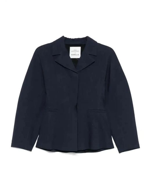 Marella Blue X Emily Ratajkowski Rpunded Blazer