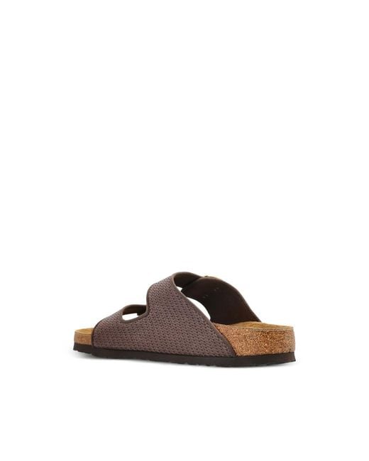 Birkenstock Brown Arizona Raffia Buckle-Strap Sandals for men