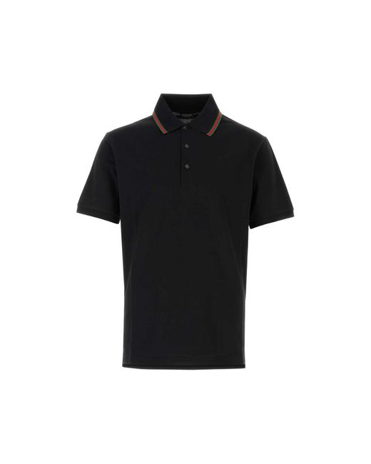 Gucci Black Polo Shirts for men
