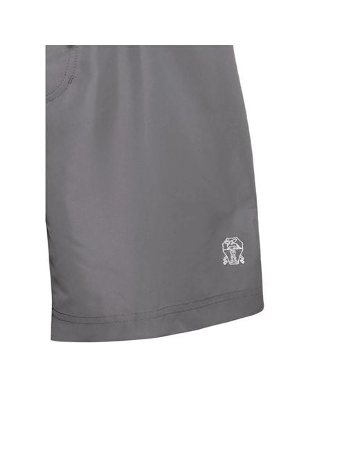 Brunello Cucinelli Gray Beachwear for men