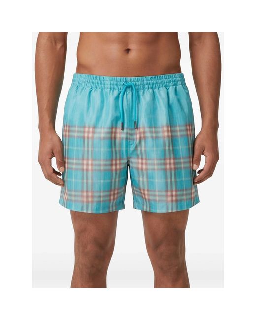 Burberry Blue Swim Shorts for men