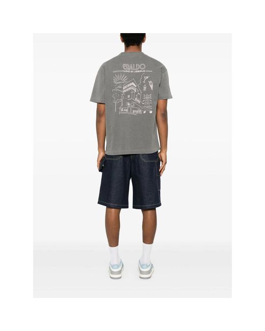 Eraldo Gray Cotton T-Shirt for men