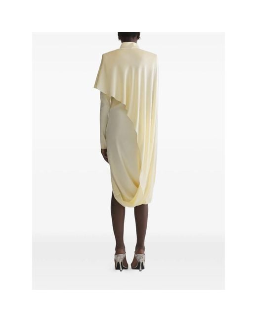 Mugler White Midi Dress