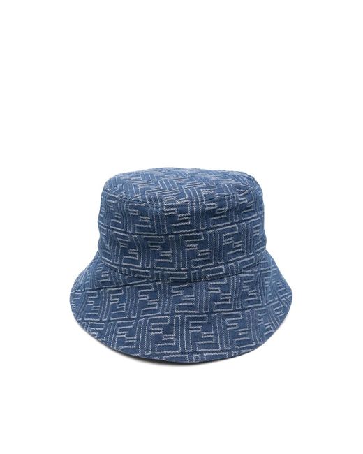 Fendi Blue Hats for men