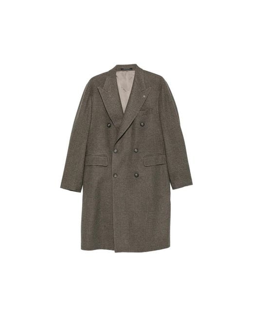 Tagliatore Gray Coats for men