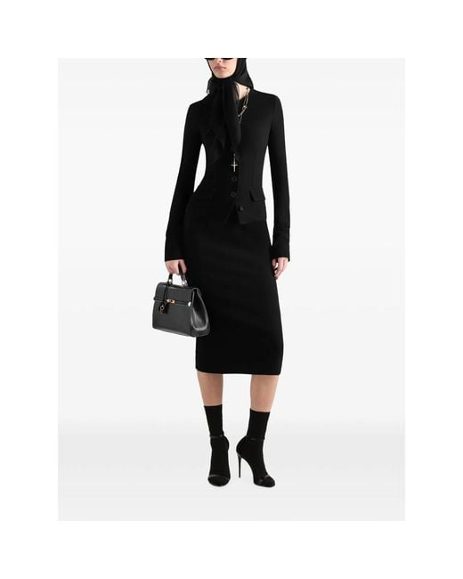 Dolce & Gabbana Black Wool Jacket