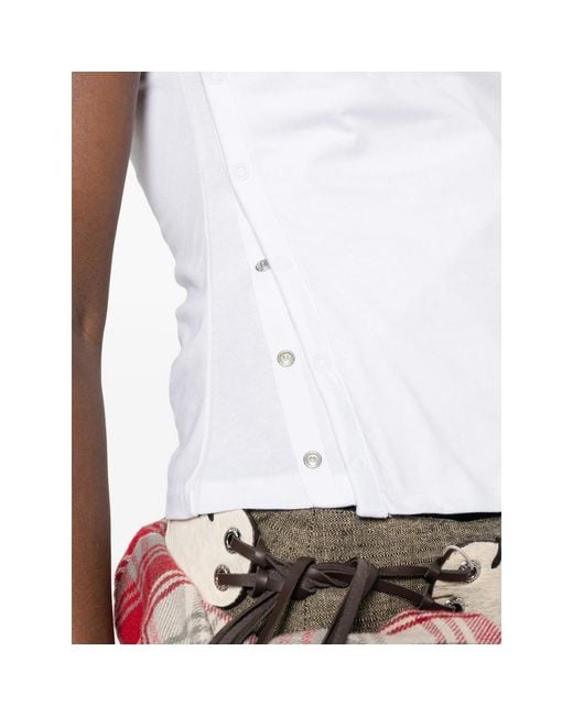 Paloma Wool White Olimpia Short-Sleeve T-Shirt