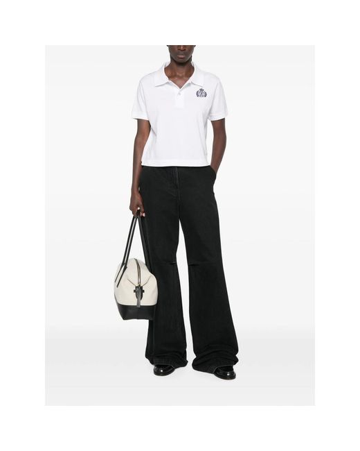 Sporty & Rich White Short-Sleeves Polo Shirt