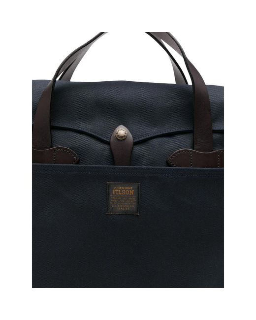 Filson Black Tin Cloth Briefcase for men