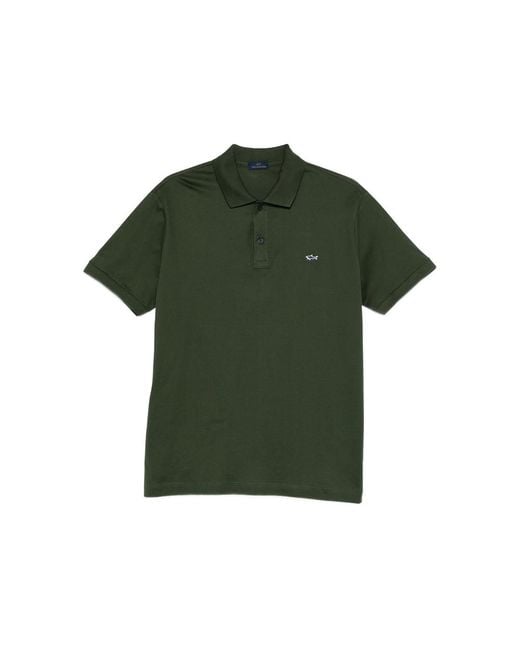Paul & Shark Green Polo Shirts for men