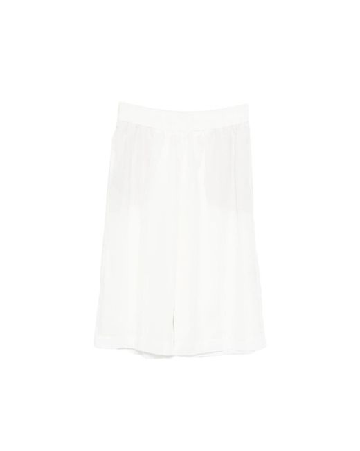 Brunello Cucinelli White Long Shorts