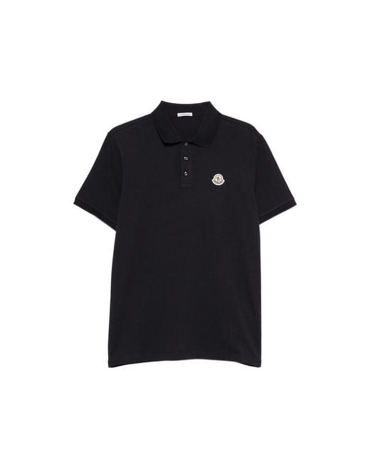 Moncler Black Polo Shirts for men