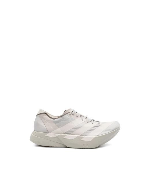 Y-3 White Sneakers Neutral, Gray for men