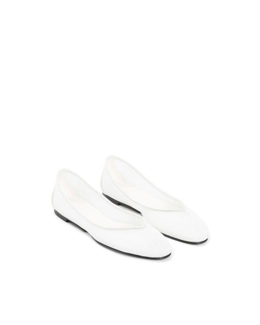 Jacquemus White Ballet Flats