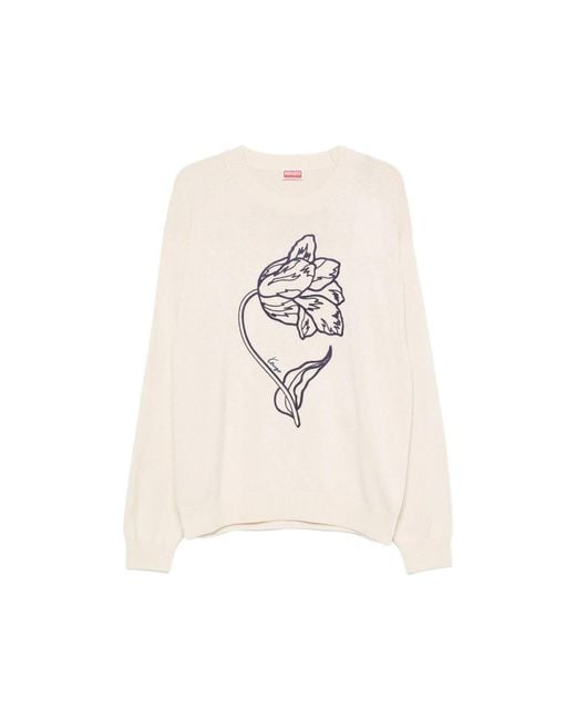 KENZO White Neutrals Sweaters & Knitwear for men