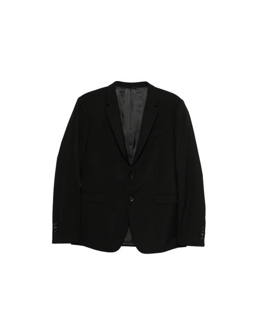 Reveres 1949 Black Single-Breasted Blazer for men