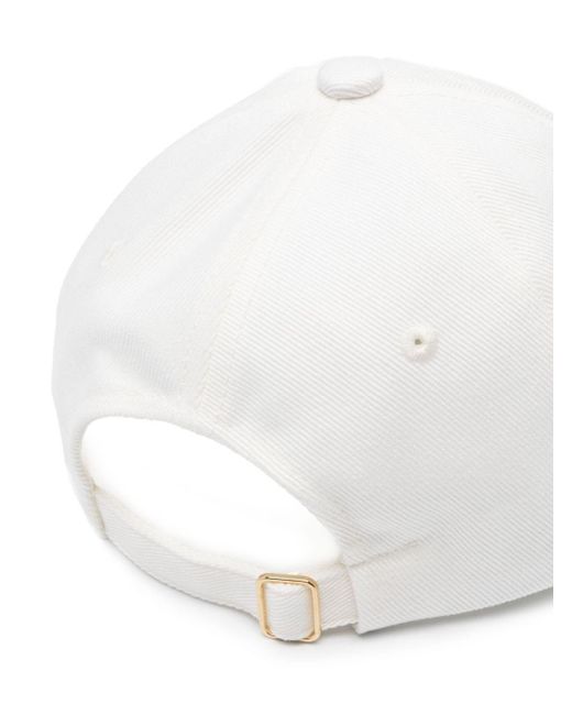 Casablancabrand White Logo-Appliqué Baseball Cap