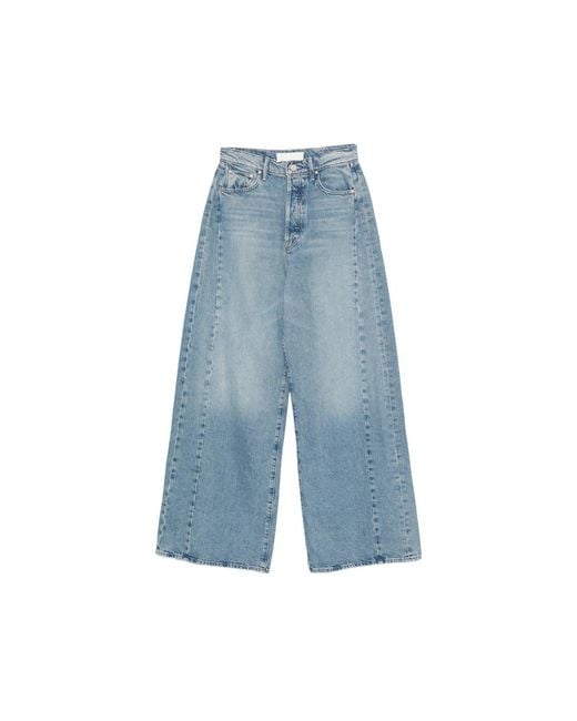 Mother Blue Wide Jeans