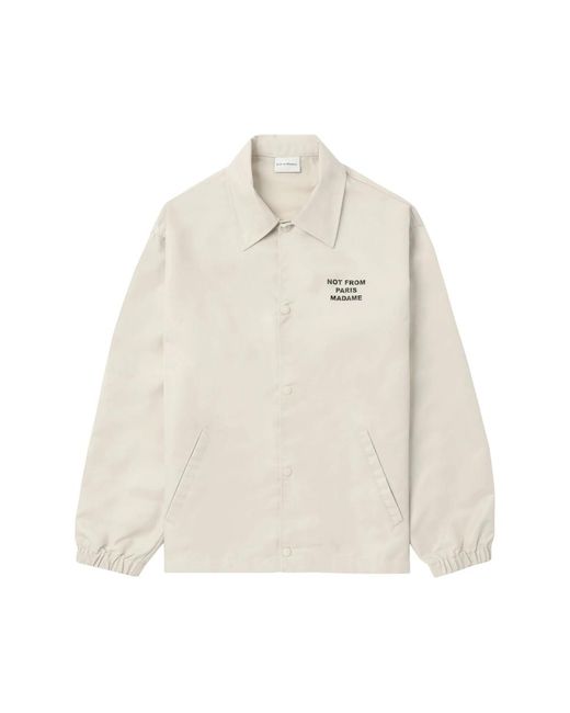 Drole de Monsieur White Buttoned Jacket for men