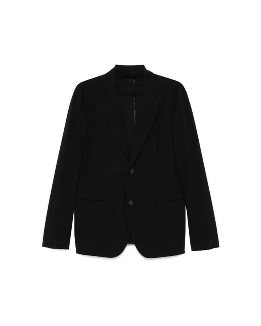Eraldo Black Peak-Lapels Blazer for men