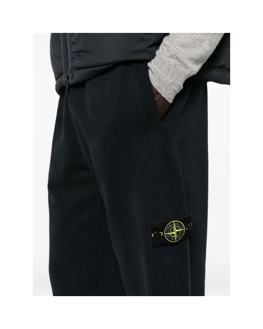 Stone Island Black Trousers for men