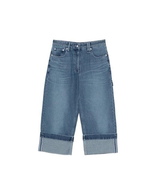 Simone Rocha Blue Straight-Leg Jeans