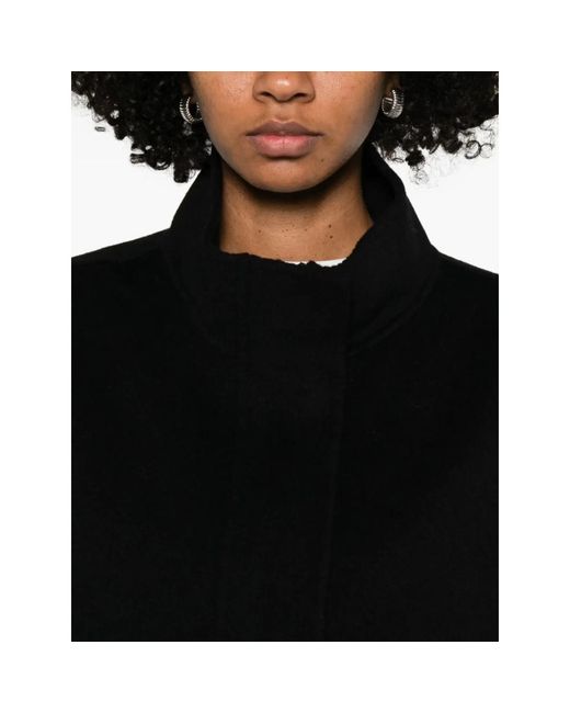 GLOX Black Double-Breasted Coat