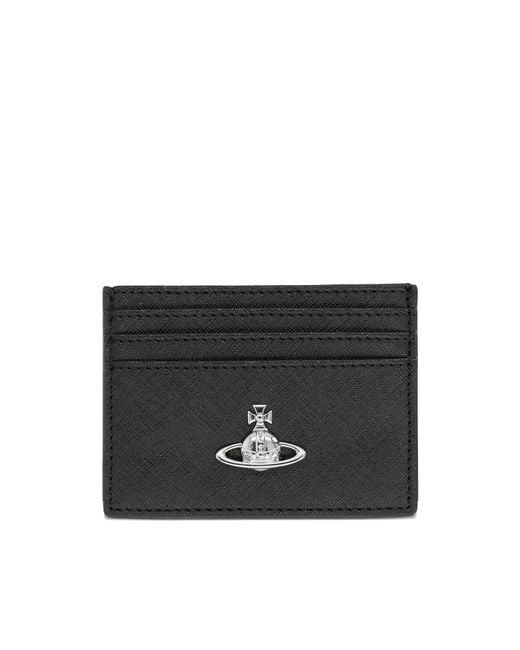 Vivienne Westwood Black Orb Cardholder for men